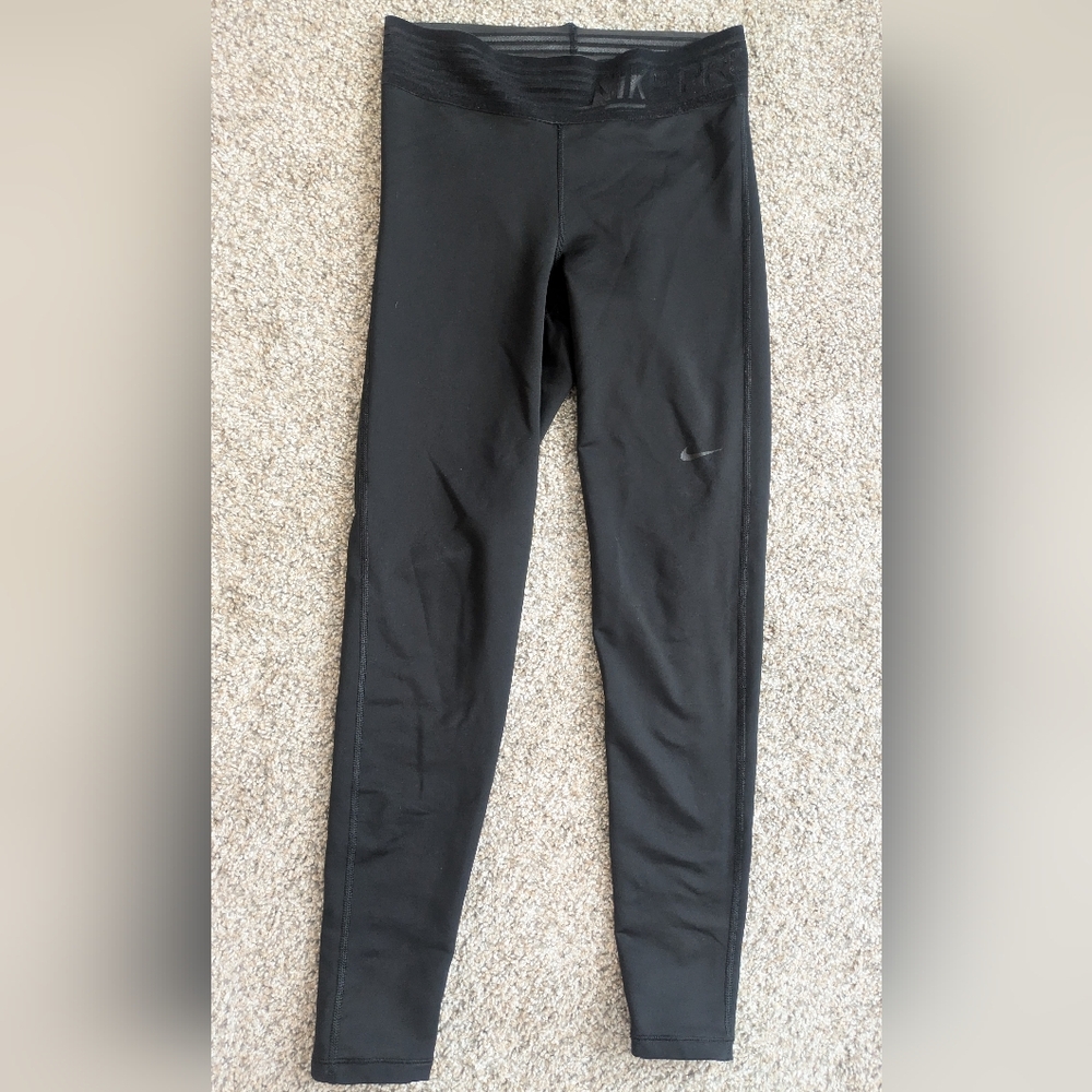 Nike Pro Jet Black Dry Fit Active Leggings